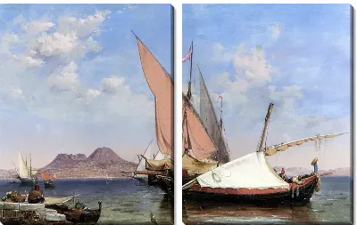 Картина Везувий (Vesuvius, Catalan and Paranzella)