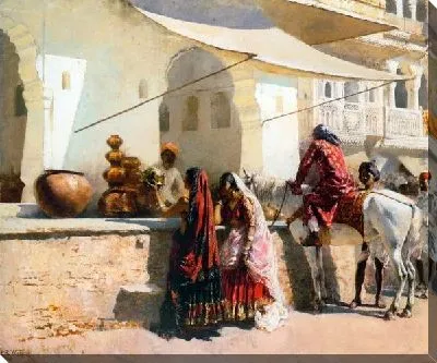 Рынок в Индии (A Street Market Scene, India)