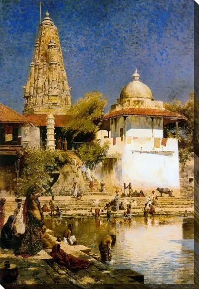 Картина Храм в Бомбее (The Temple and Tank of Walkeschwar at Bombay)