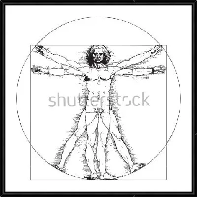 Витрувианский человек Леонардо да Винчи