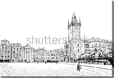 Прага, вид на Собор Святого Вита