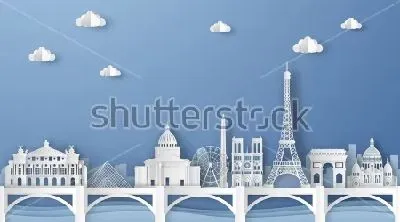 Плакат Достопримечательности Парижа