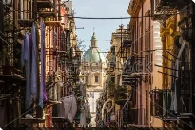 Постер Палермо - вид на церковь Сан-Маттео