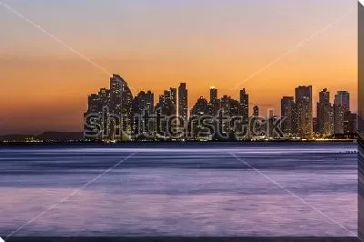 Постер Панама-Сити на закате