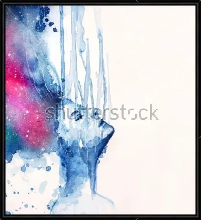 Профиль девушки в расстроенных чувствах