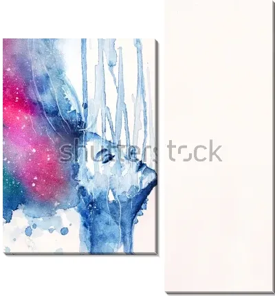 Профиль девушки в расстроенных чувствах