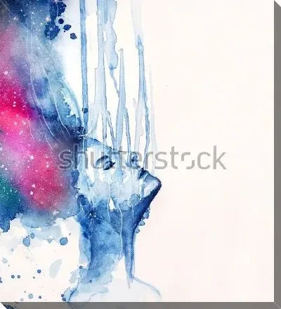 Профиль девушки в расстроенных чувствах