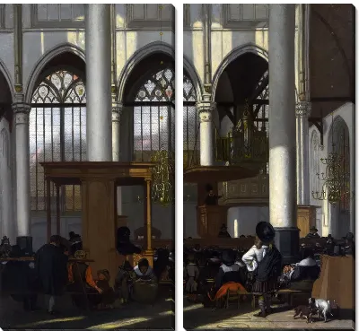 Картина Интерьер в Амстердаме (The Interior of the Oude Kerk, Amsterdam)