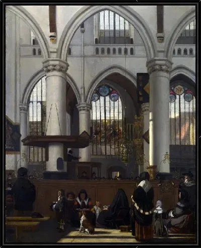 Картина Интерьер в Амстердаме 2 (The Interior of the Oude Kerk, Amsterdam)