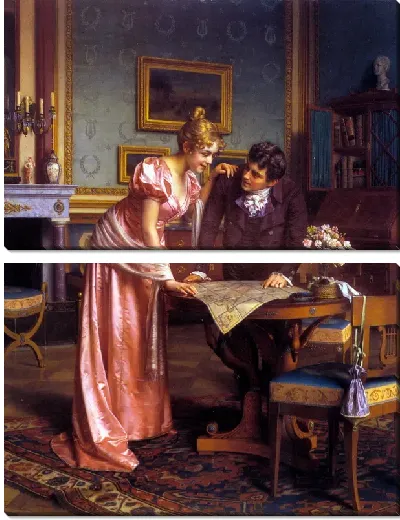 Картина Планирование маршрута (Planning the Grand Tour)