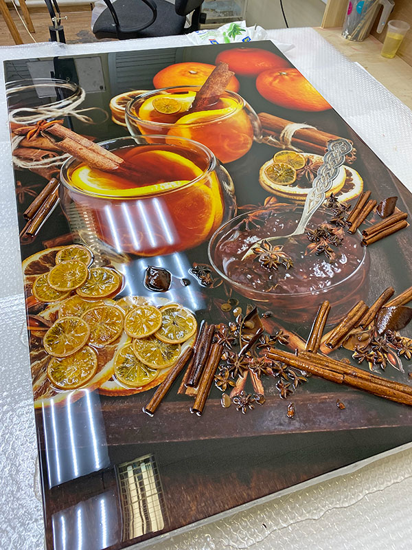 Картина из эпоксидной смолы с настоящими специями