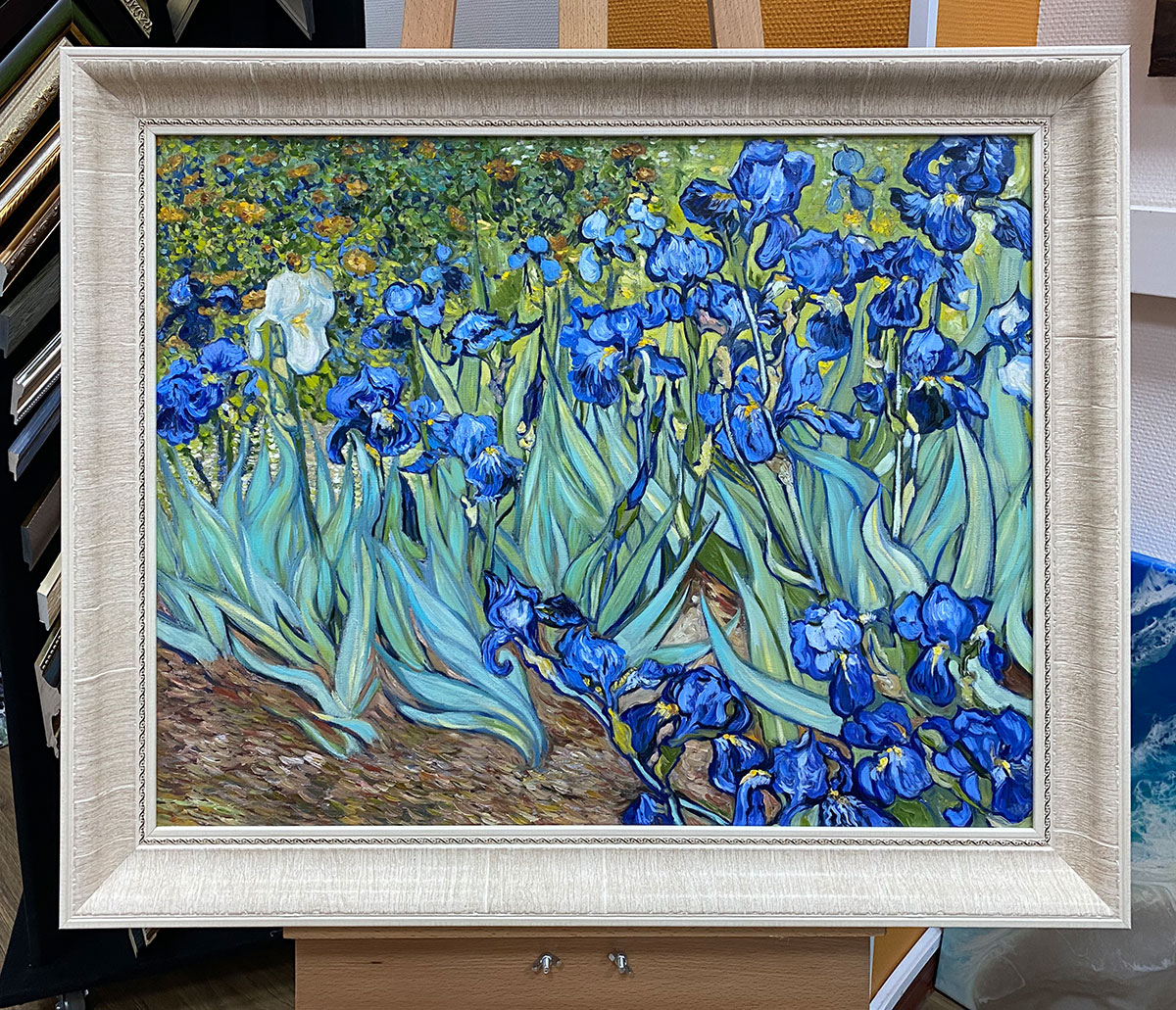 Копия картины "Ирисы" Ван Гога