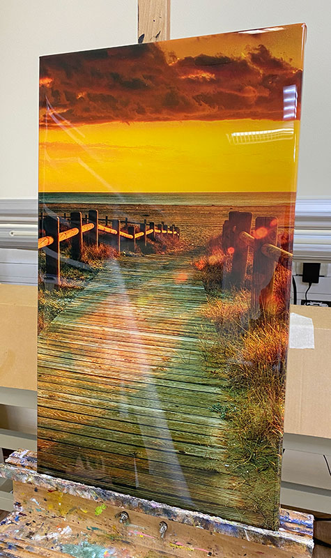 Закат - принт+эпоксидка