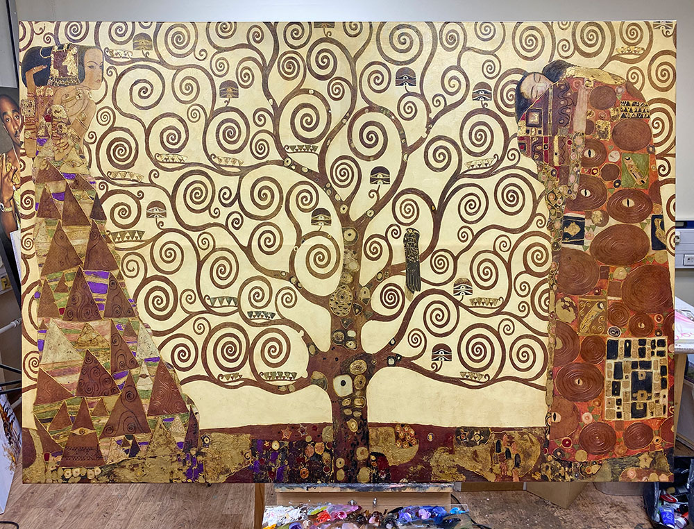 Климт - принт+текстура