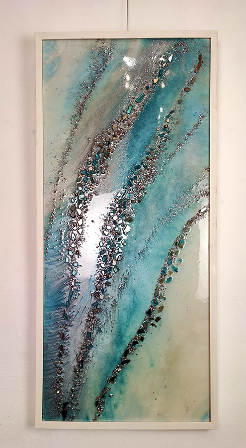 Картины из эпоксидной смолы и камней