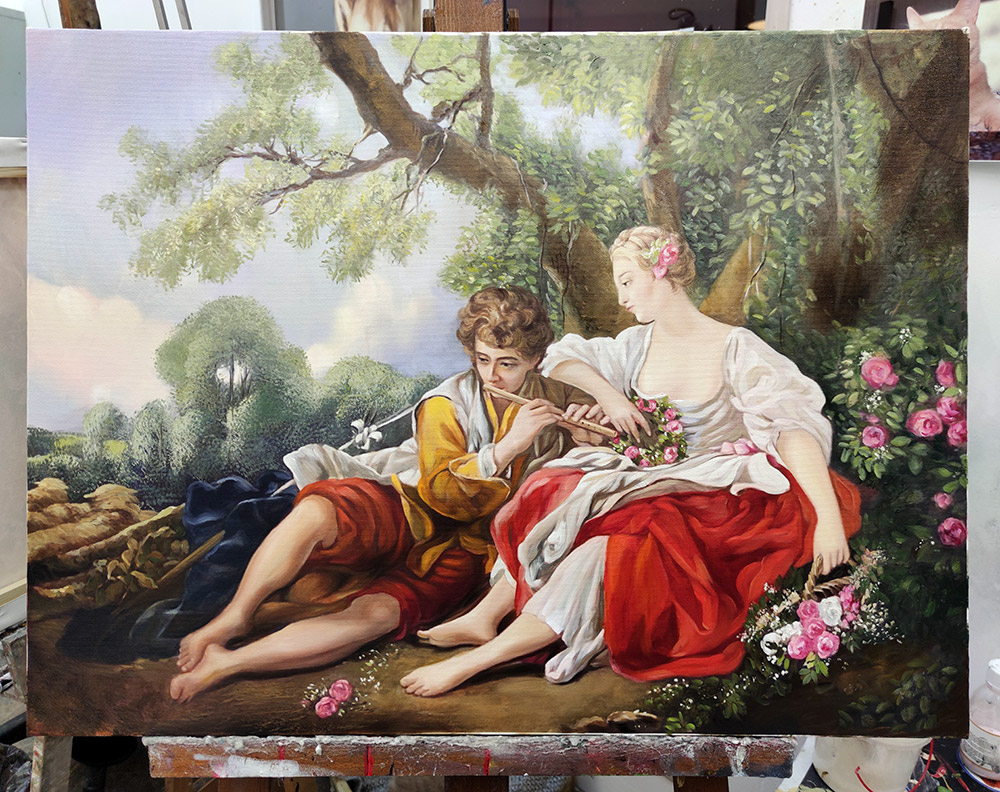 Картина маслом в классическом стиле - 11