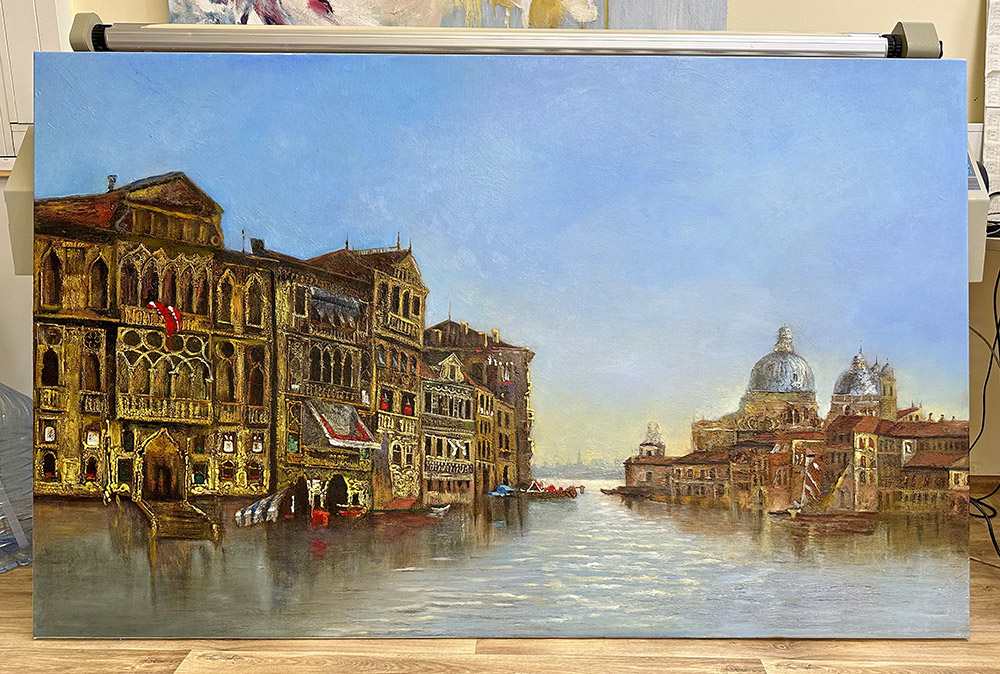 Картина маслом в эксклюзивной прорисовке - Венеция