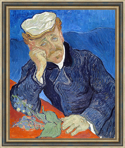 Винсент Ван Гог "Портрет доктора Гаше" №1 Винсент Ван Гог "Портрет доктора Гаше" №1