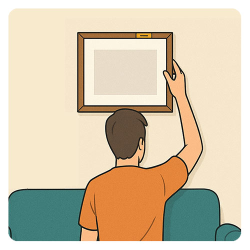 Как повесить картину Как повесить картину