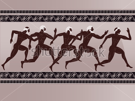Картина Древнегреческие бегуны олимпийцы 