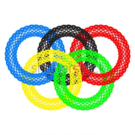 Картина Кружевные олимпийские кольца 