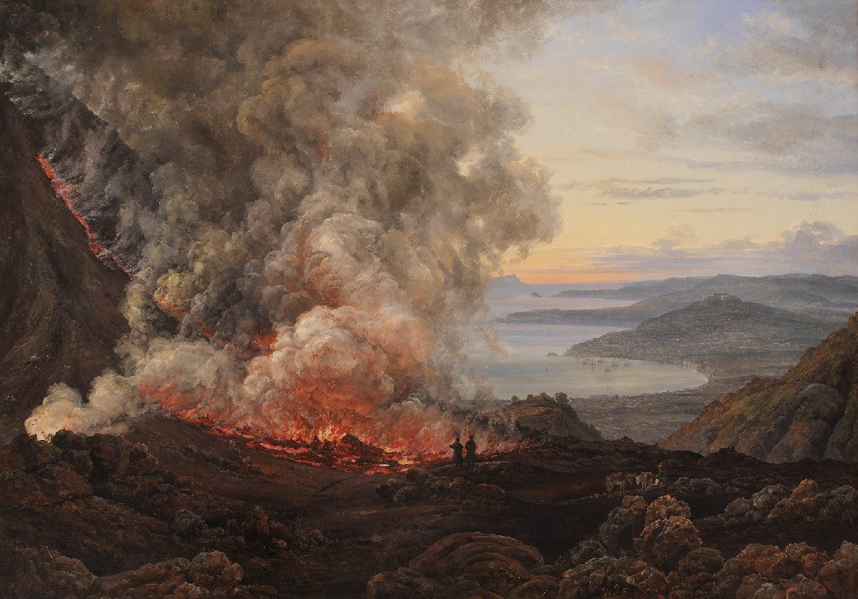 Постер Извержение вулкана Везувий  Клаусен Даль Юхан Кристиан
