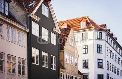 Постер Копенгаген - фасады зданий  