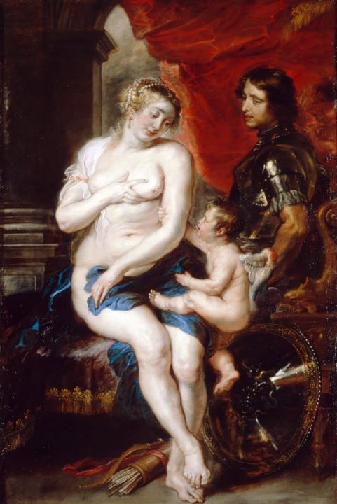 Постер Венера, Марс и Купидон (1630)  