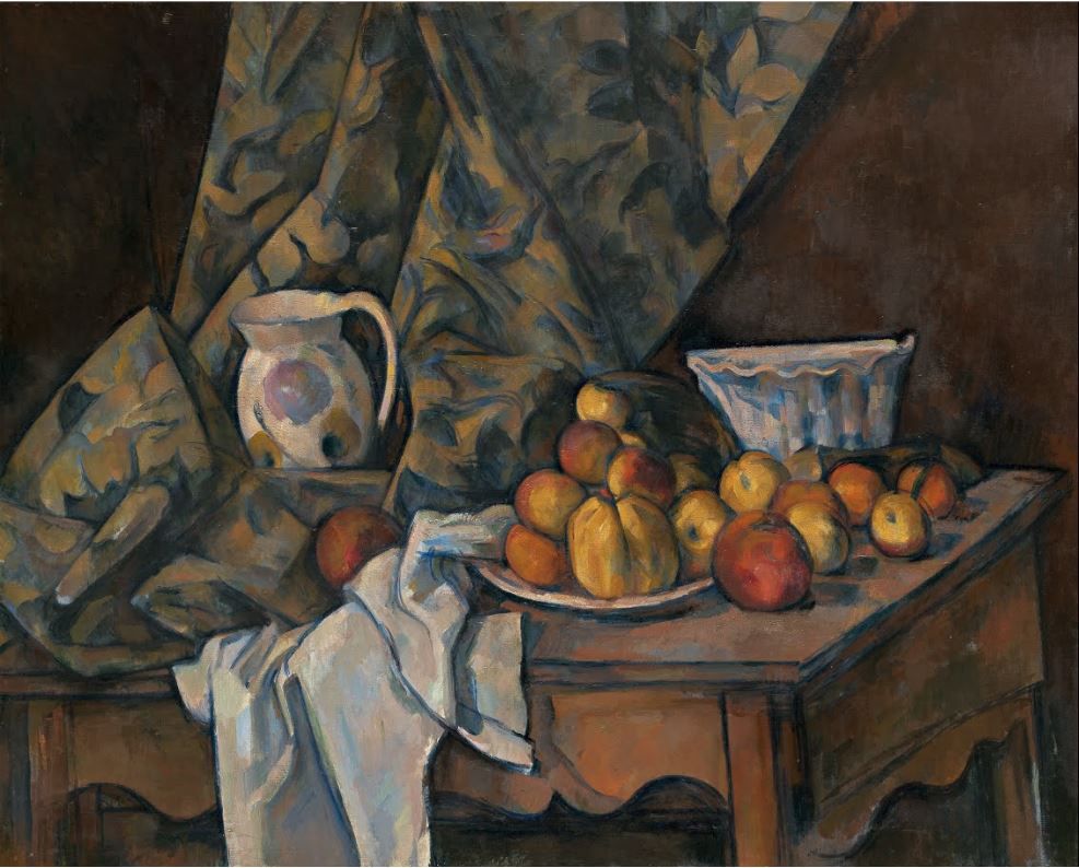 Постер Натюрморт с яблоками и персиками (1905) Сезанн Поль
