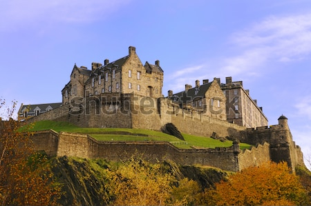 Постер Эдинбургский замок  в ясный осенний день (Шотландия)  