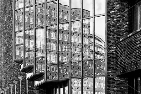 Картина Зеркальный дом в Гамбурге 
