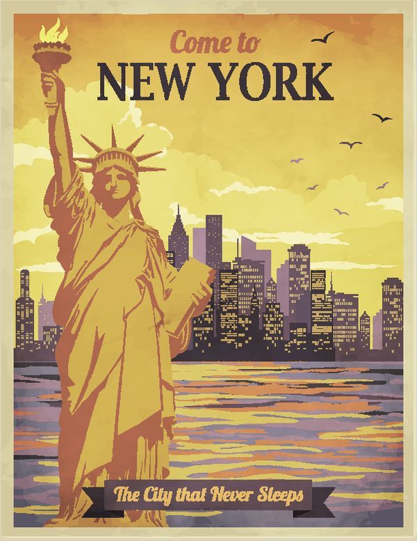 Постер Нью-Йорк  