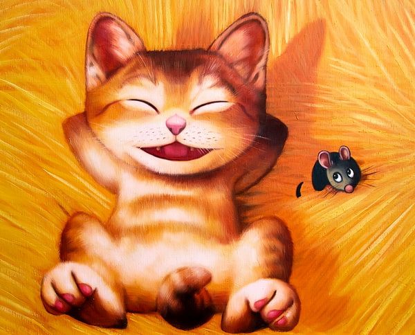 Картина Веселый кот (Funny cat) 