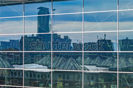 Картина Вид на Гаагу в отражении на стекле Центрального вокзала 