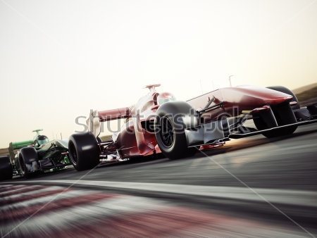 Картина Гонка на гоночных автомобилях 