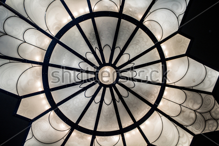 Картина Красивый потолочный светильник в форме цветка 