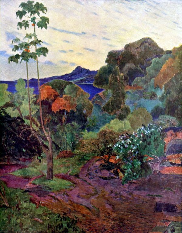 Постер Тропическая растительность, Мартиника (The tropical vegetation, Martinique) Гоген Поль