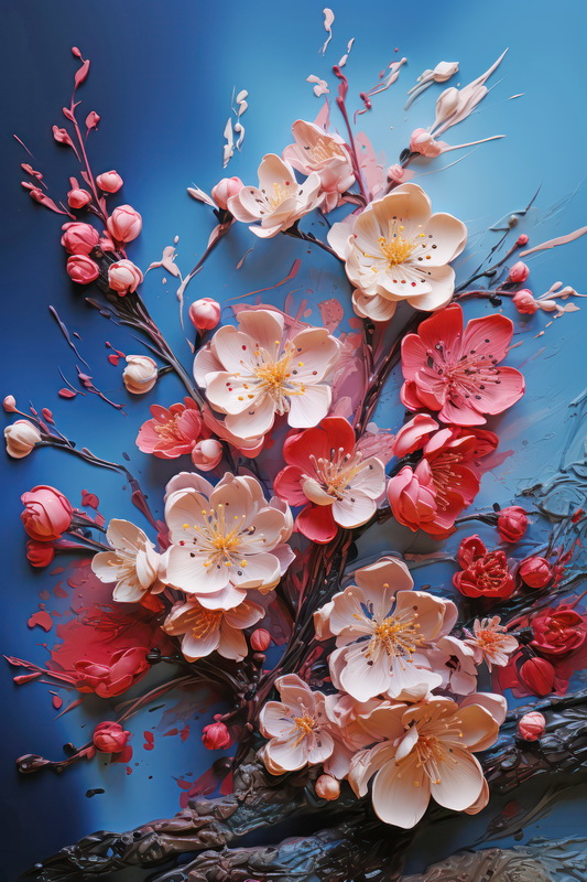 Купить плакат Цветущая сакура №33 от 290 руб. в арт-галерее DasArt