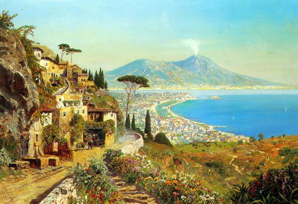 Постер Неаполитанский залив Эрнеггер Алоис