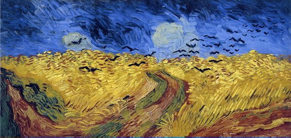 Постер Пшеничное поле с воронами (Wheatfield with Crows) Ван Гог Винсент
