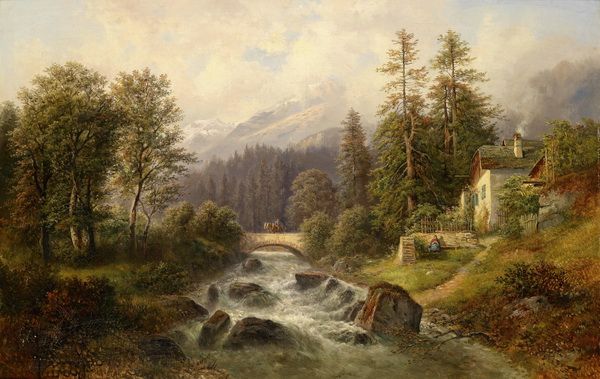 Картина Вид из Вейера, верхняя Австрия (Scene from Weyer, Upper Austria) 