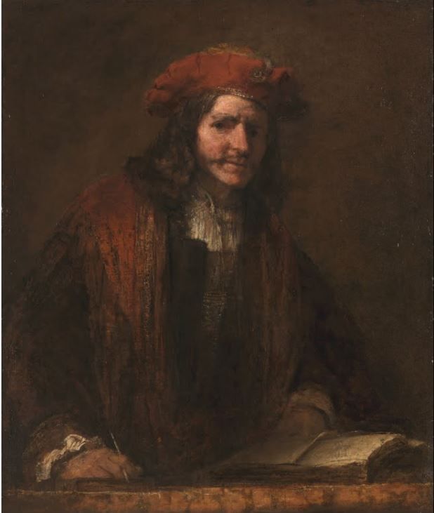 Постер Мужчина в красном берете (1660) Рембрандт