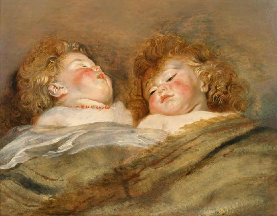 Постер Двое спящих детей (1612-1613)  
