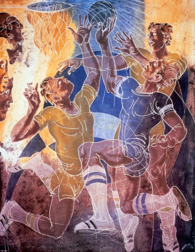 Купить картину маслом Олимпийская серия, баскетбол Эрни Ганс от 5680 руб. в  галерее DasArt