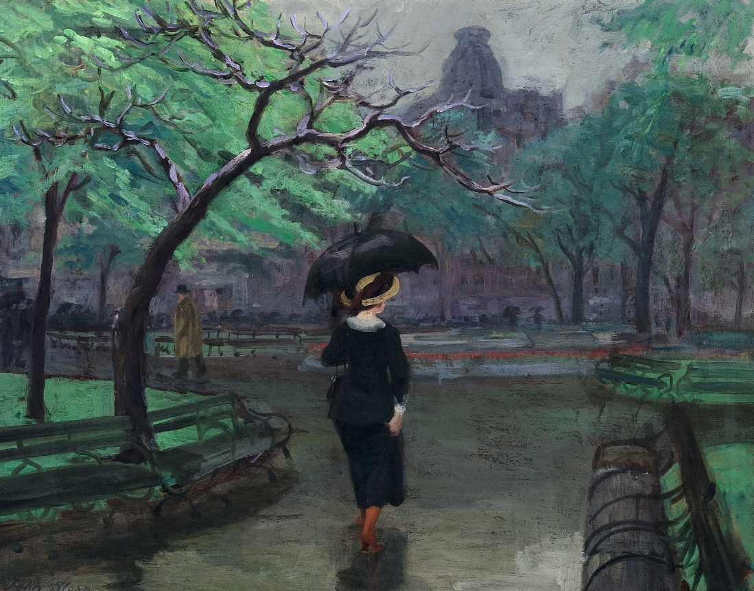 Купить плакат Весенний дождь Слоун Джон от 290 руб. в арт-галерее DasArt