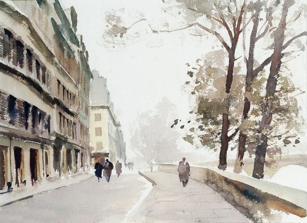 Картина Ноябрь в Париже Сиго Эдвард