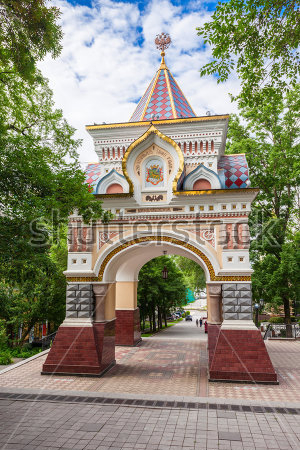 Картина Триумфальная арка Цесаревича Николая во Владивостоке 