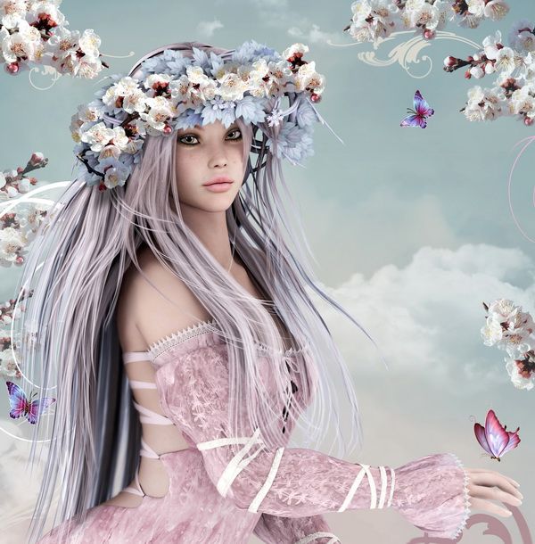 Постер Девушка-весна (Spring girl) на стену купить от 290 рублей в арт-галерее  DasArt