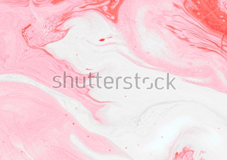 Картина маслом Красивая имитация текстуры розового мрамора из потёков, брызг и смешения белой и розовой краски 
