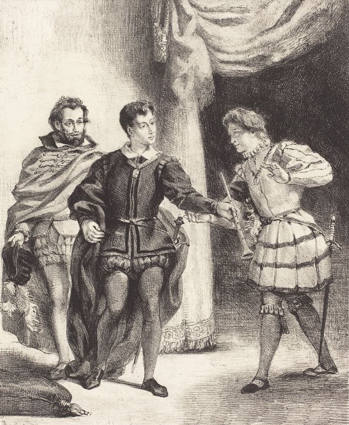 Постер Гамлет и Гильденстерн (Акт III, сцена II) (1834-1843)  